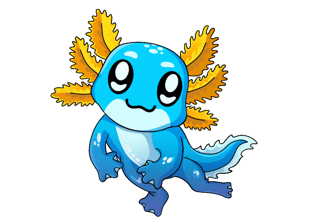 AXOL the cute axolotl mascot